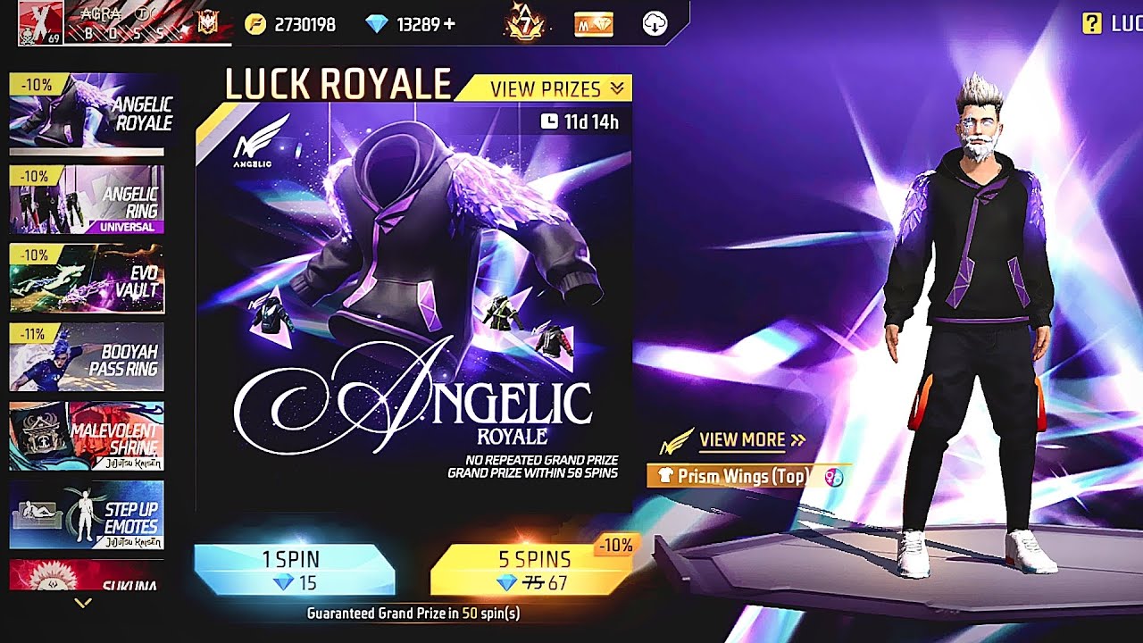 Angelic Top luck royale event. All Top Return. 