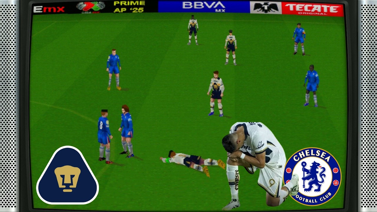 Winning Eleven (PS1): Pumas UNAM 🐻ིྀ vs Chelsea 🔵 '25