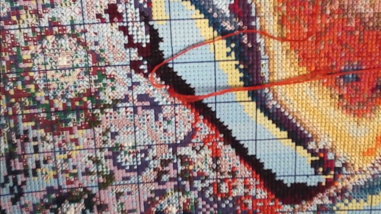 Wattobizz Glowing Love WIP & Chat 27 #crossstich #wipandchatcrossstitch