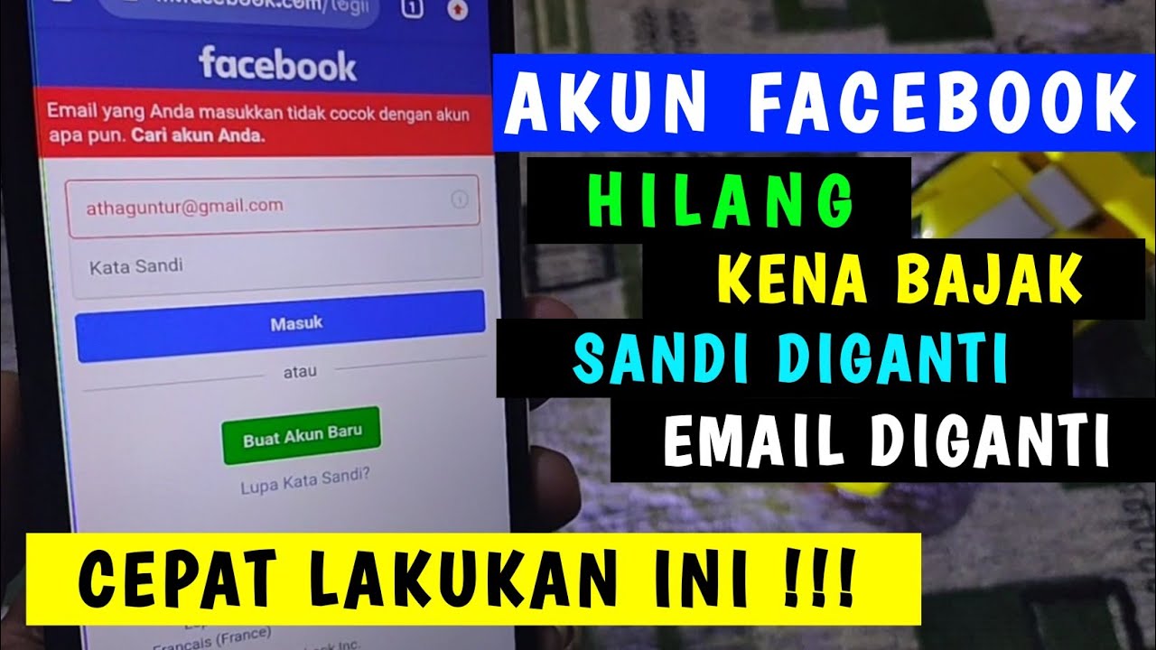 Cara termudah mengembalikan akun Facebook yang Hilang
