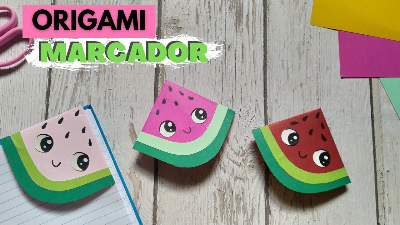 MARCADOR DE PÁGINA FÁCIL PARA VOLTA AS AULAS  -  ORIGAMI ✂️