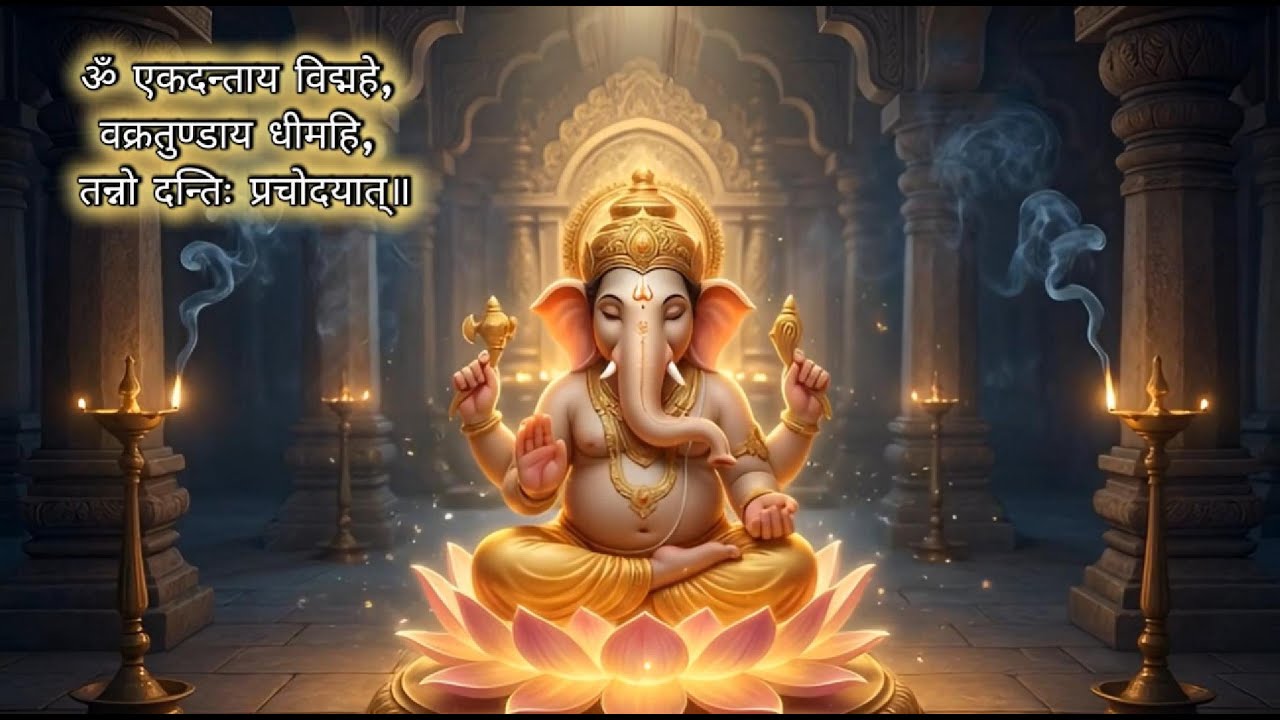 Live Powerful Shri Ganesh Gayatri Mantra गणेश गायत्री मंत्र #Ganeshgayetrimantra  #vakratundaya