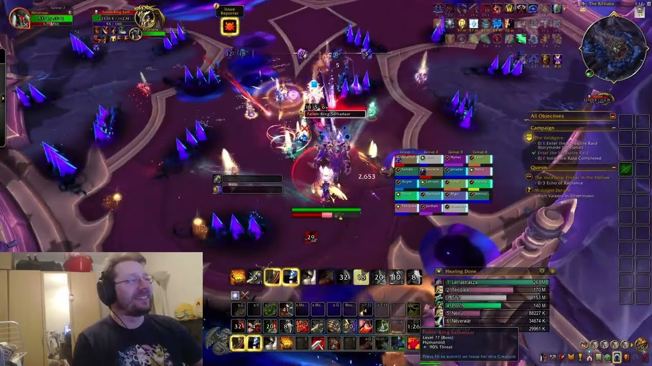 Fallen-King Salhadaar hc ptr kill / The Voidspire / Prot Warri PoV
