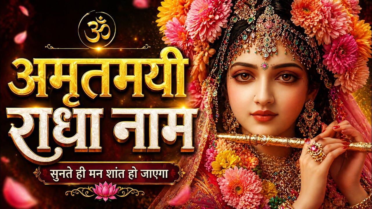 राधा नाम का अमृत | Amritmayi Radha Naam Jap | दिव्य संकीर्तन ✨🧘‍♂️