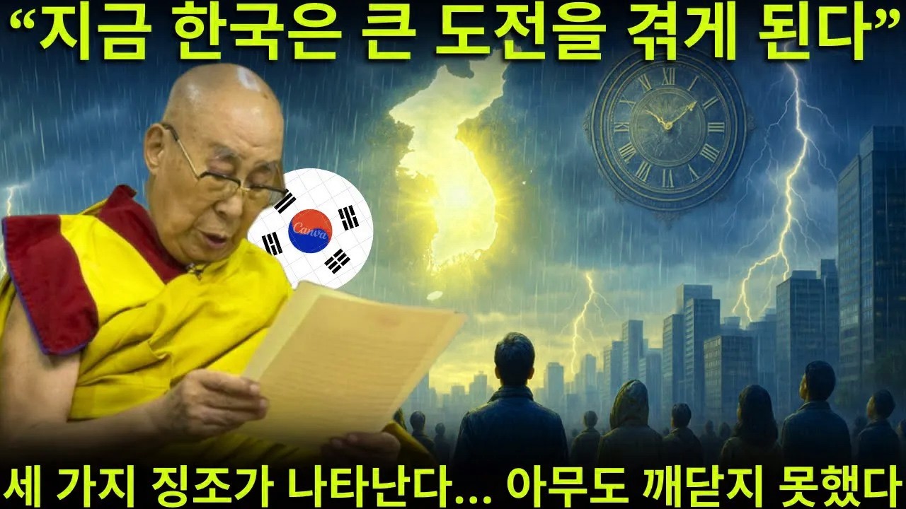 충격적이다! 달라이 라마가 침묵을 깨고 새로운 예언을 밝혔다 — 한국을 향한 숨은 예언 