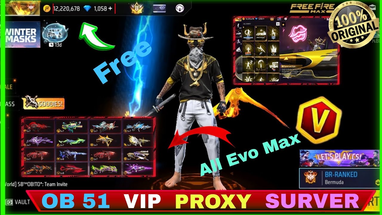 HOW TO DOWNLOAD OB51 NEW UPDATE VIP PROXY SERVER FREE LOGONG 2MINIT - FREE FIRE MAX🥳😎