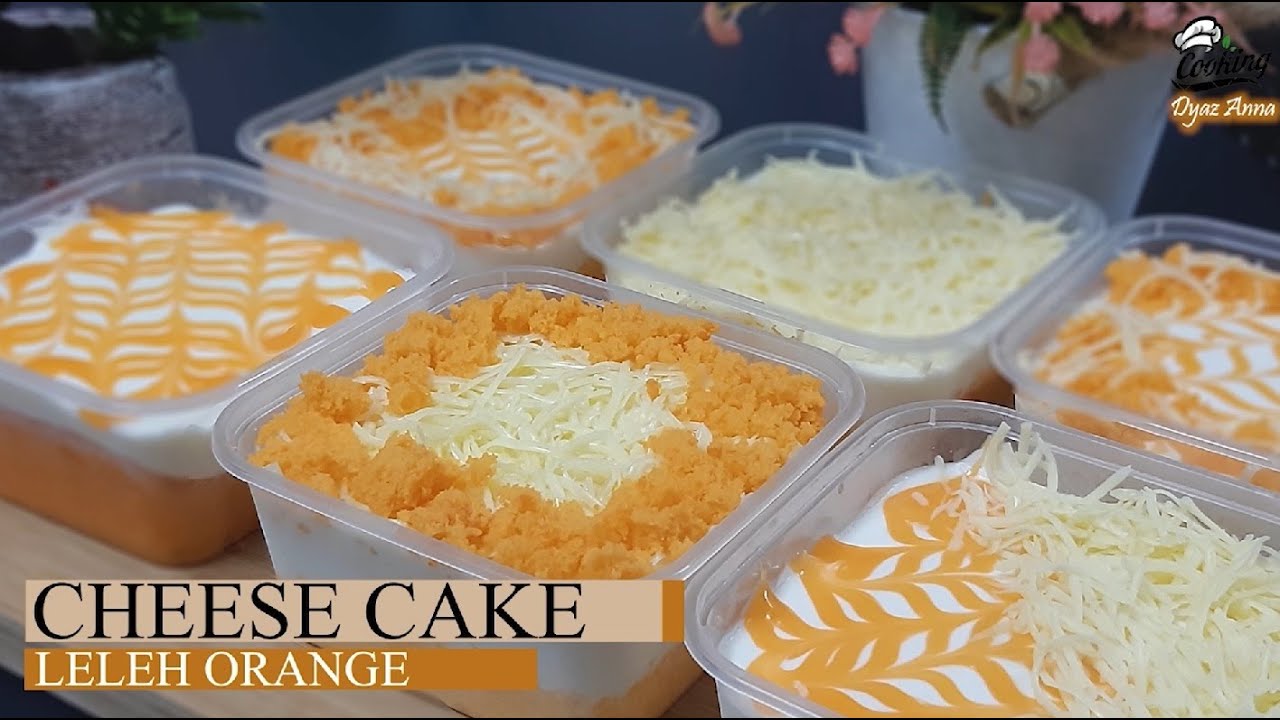 KEK OREN CHEESE LELEH..KEK SPAN OREN YANG GEBU GEBAS..