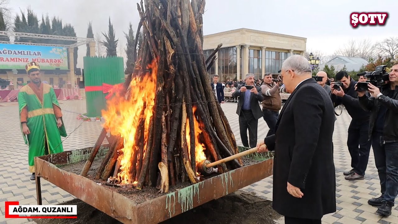 Ağdam İcra başçısı Novruz tonqalını yandırdı - Təyyar Bayramovdan mphtəşəm Qarabağ şikəstəsi