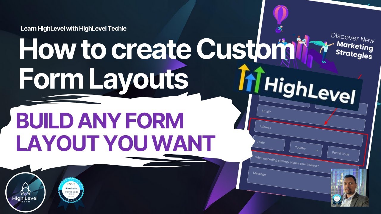 Create any custom form layout in GoHighLevel