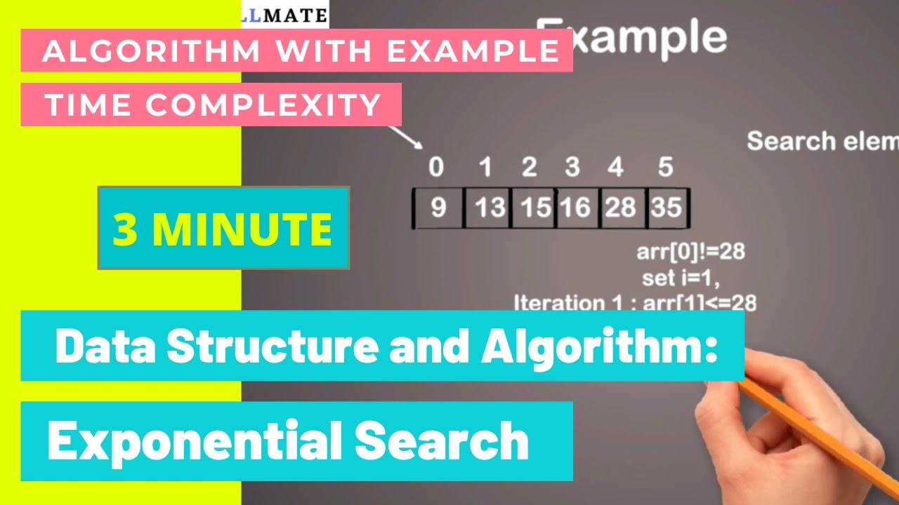 Exponential Search Algorithm Explain with Example | Code | Time Complexity | Data Structures Hindi