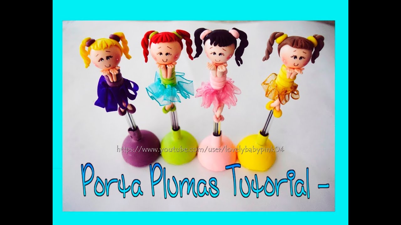 Boligrafos Decorados Facil / Manualidades Cold porcelain Ideas Negocio Regalo DIY :)