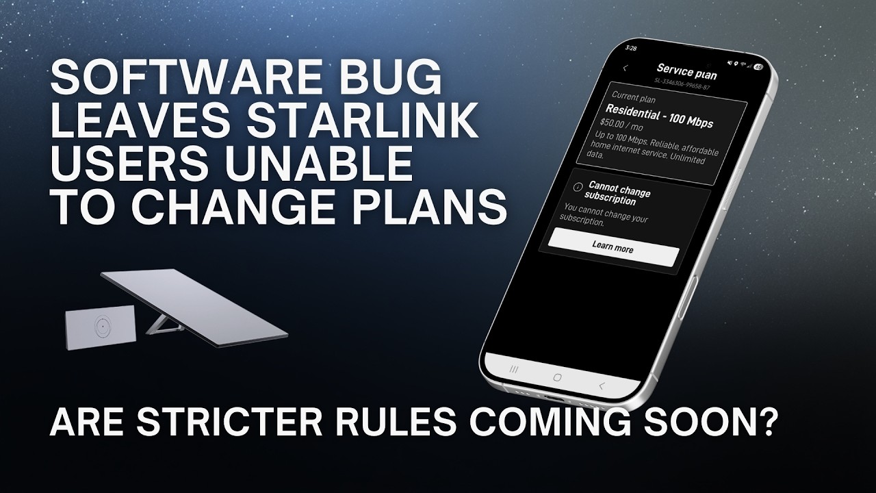 Widespread Issue Prevents Starlink Plan Changes. Stricter Policies Coming Soon?