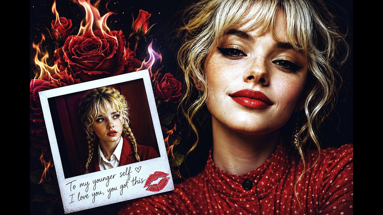 The Divine Power of Red | A Feminine Bass & Synth Power Ballad | AI Music Video 4K