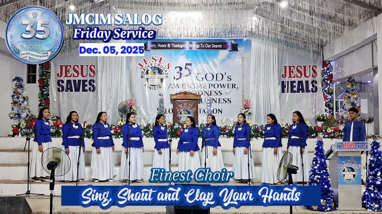 𝗦𝗜𝗡𝗚, 𝗦𝗛𝗢𝗨𝗧 𝗔𝗡𝗗 𝗖𝗟𝗔𝗣 𝗬𝗢𝗨𝗥 𝗛𝗔𝗡𝗗𝗦 | JMCIM SALOG FINEST CHOIR | DECEMBER 05, 2025