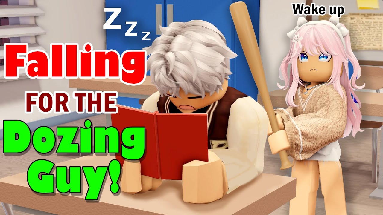 👉 Falling for the dozing guy | School Love story | Roblox