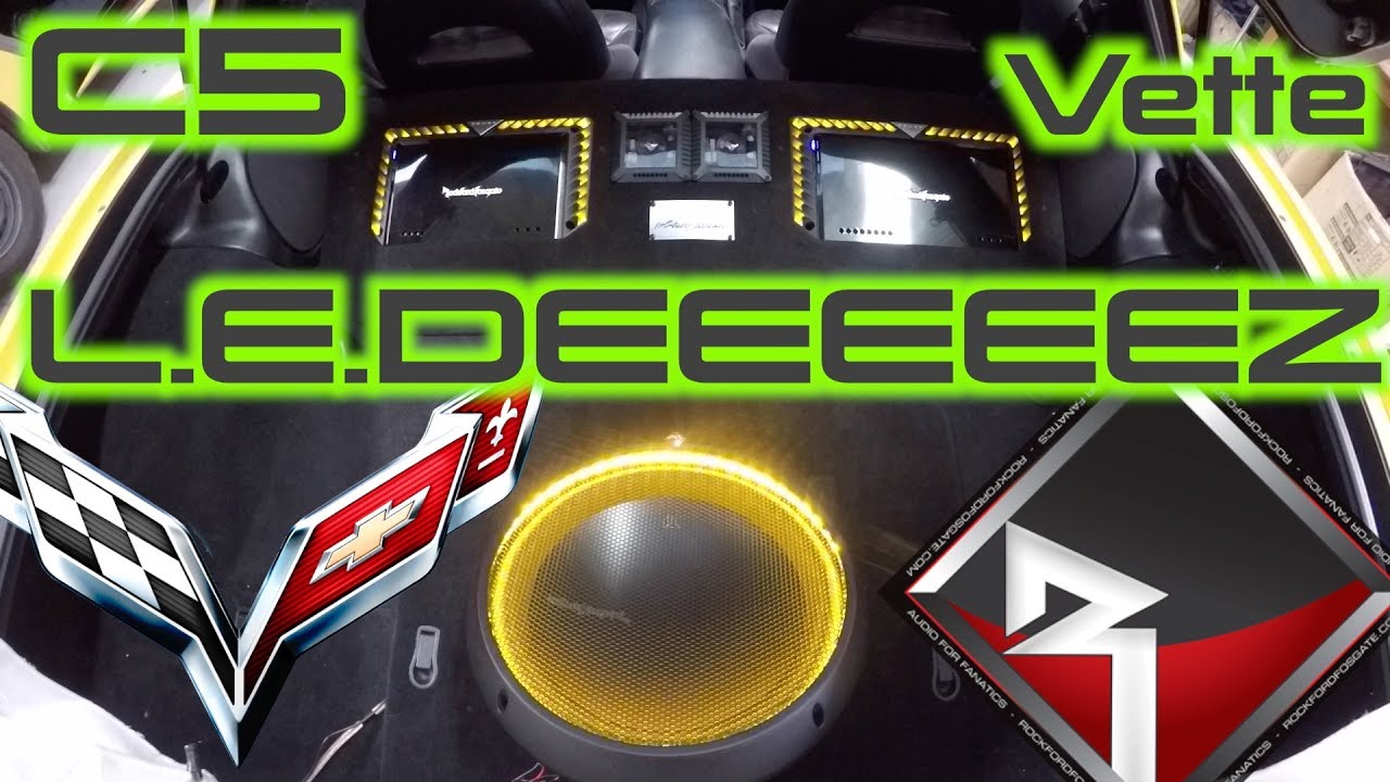 C5 Corvette | AMP RACK LEDS!! | SUB BOX BRACING