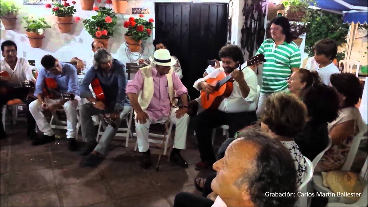 Antonio El Rubio por fandangos, con Antonio Moya a la guitarra, verano del 2014