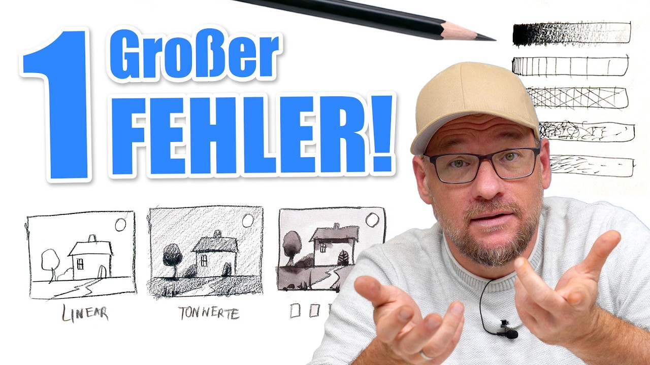 Das zählt beim Schraffieren wirklich! // Sketchen mit Gris