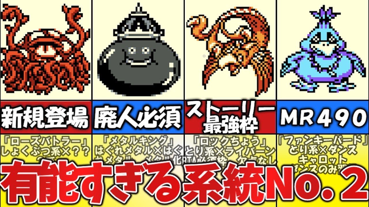 【テリワン】系統ＮＯ．２有能ランキングその③【DQM】
