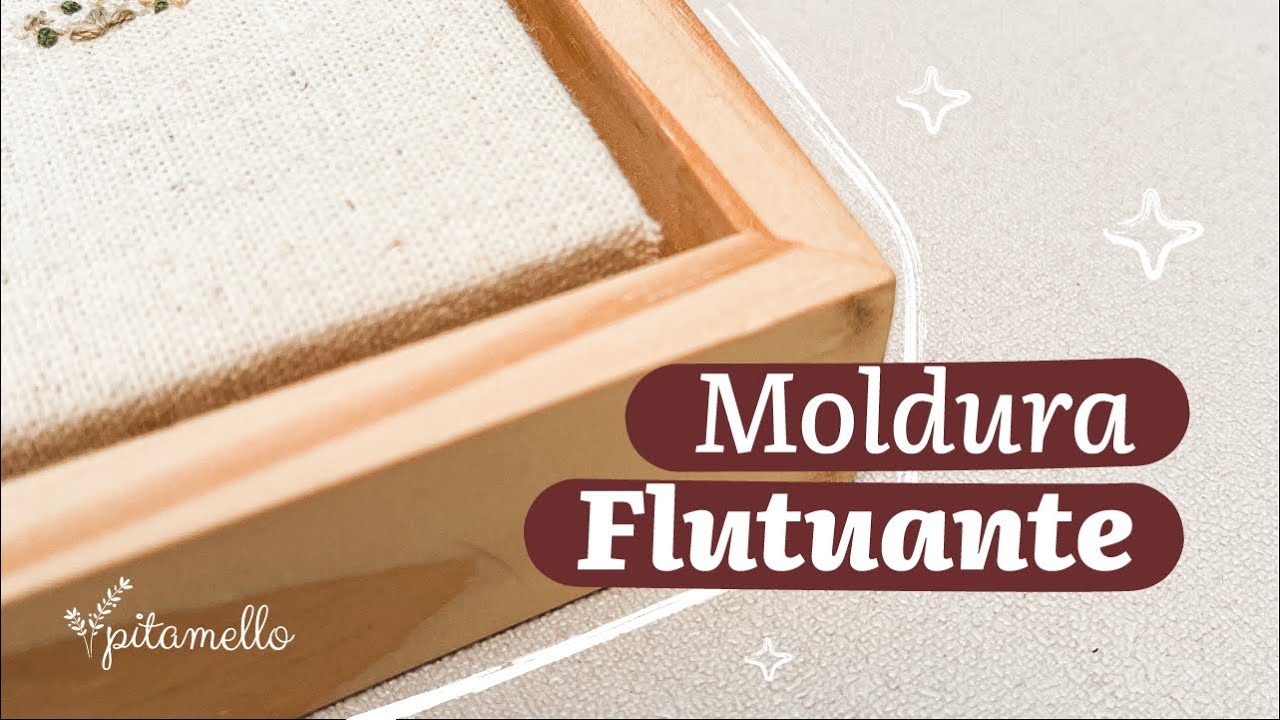 Como finalizar o bordado na nossa moldura flutuante
