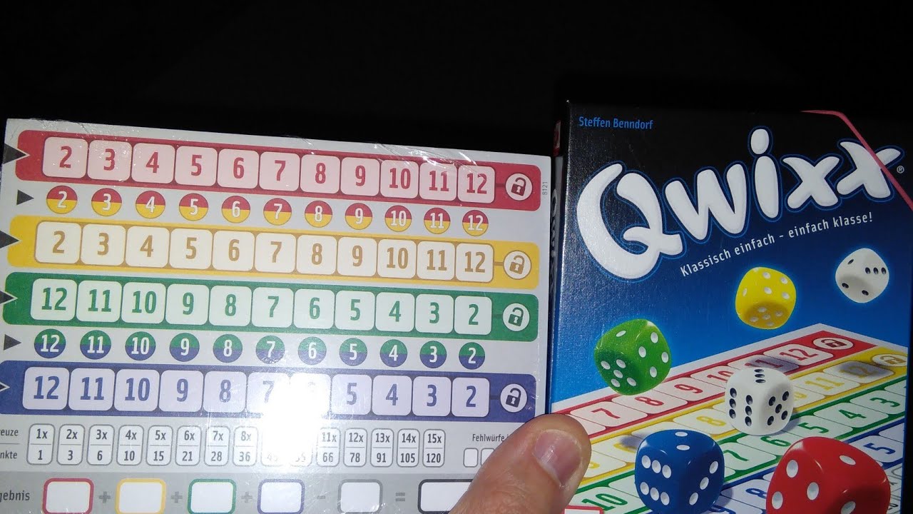 Qwixx Big Points expansion - how to setup play and review* Amass Games *  dice gemixxt mixed