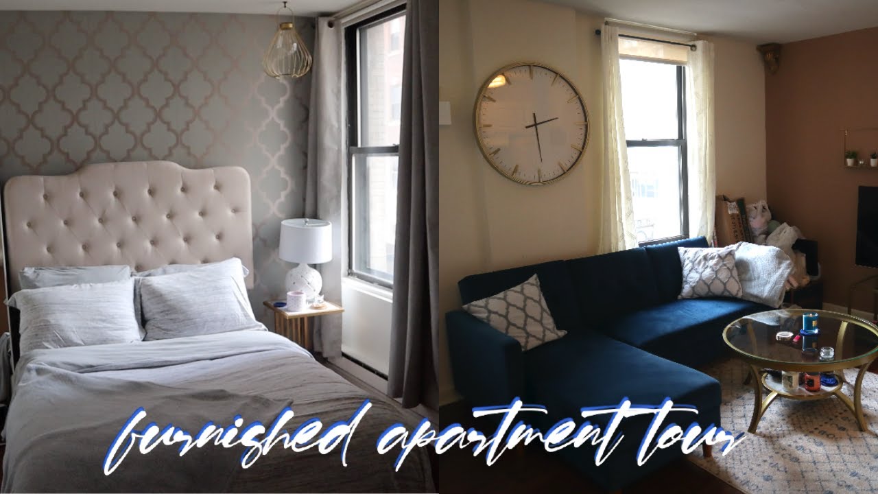 FURNISHED STUDIO APARTMENT TOUR!!! (apartment tour pt. 2) | jasmine ashley