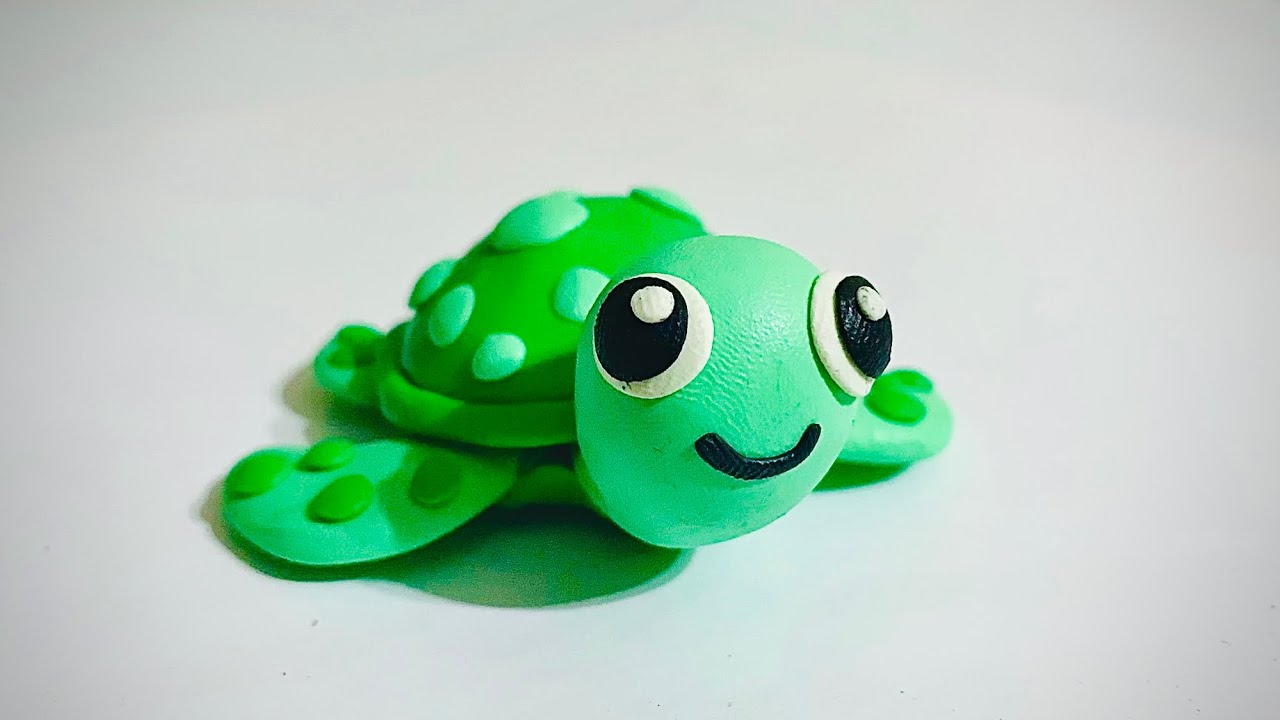 COMO HACER UNA TORTUGA de plastilina o de fondant en 3 pasos