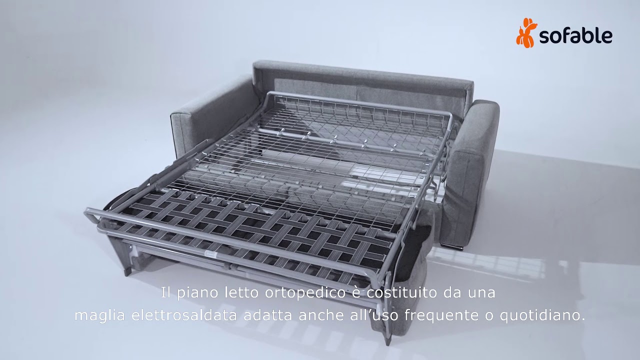 Dream - Divano letto con materasso alto 20 cm dalla linea moderna