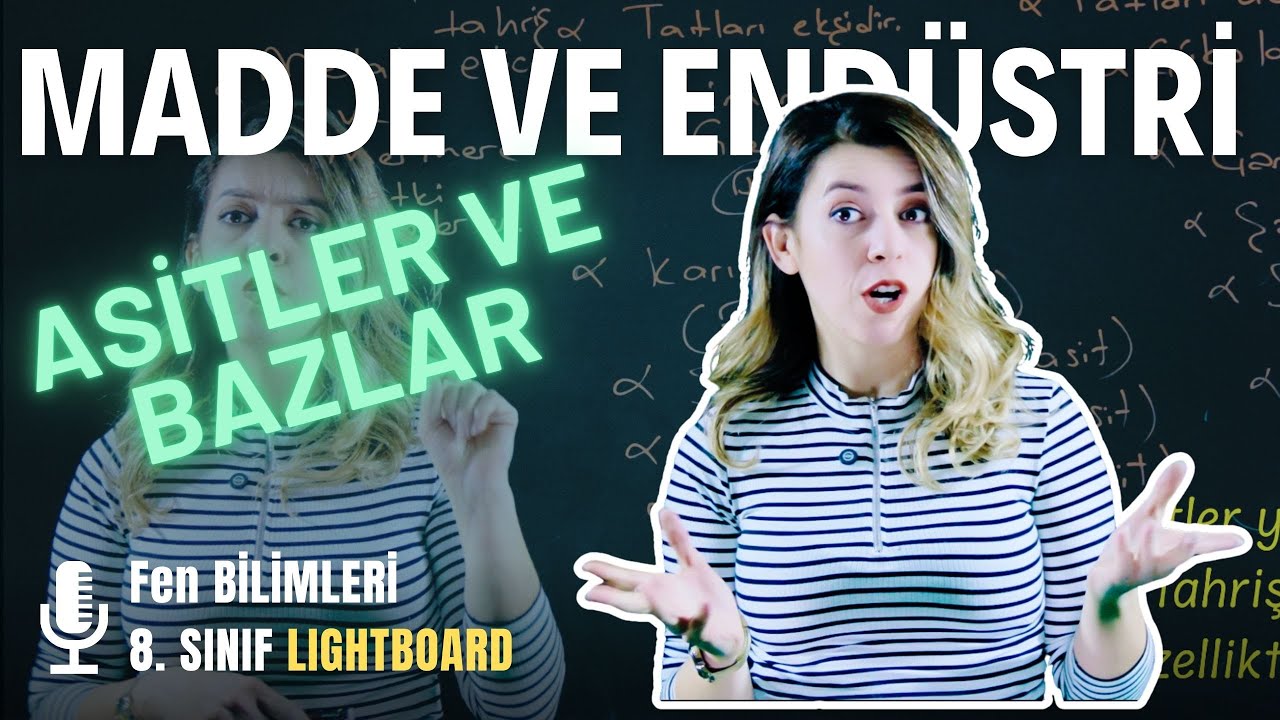 Asitler ve Bazlar Derya Hoca Yayında | #Lightboard Dersleri | #Fen Bilgisi