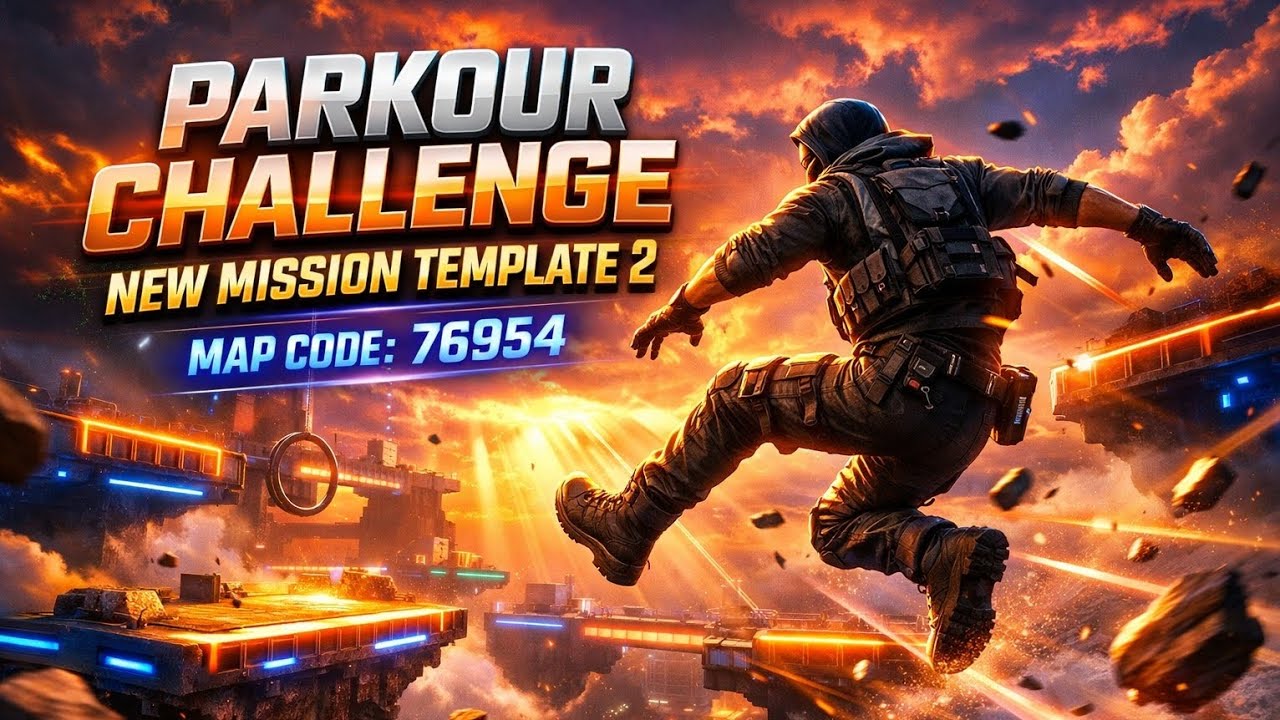 Bgmi wow Parkour Map Code 76954 | Parkour Challenge New Mission Template 2 |#bgmi #pubg #wowmode 