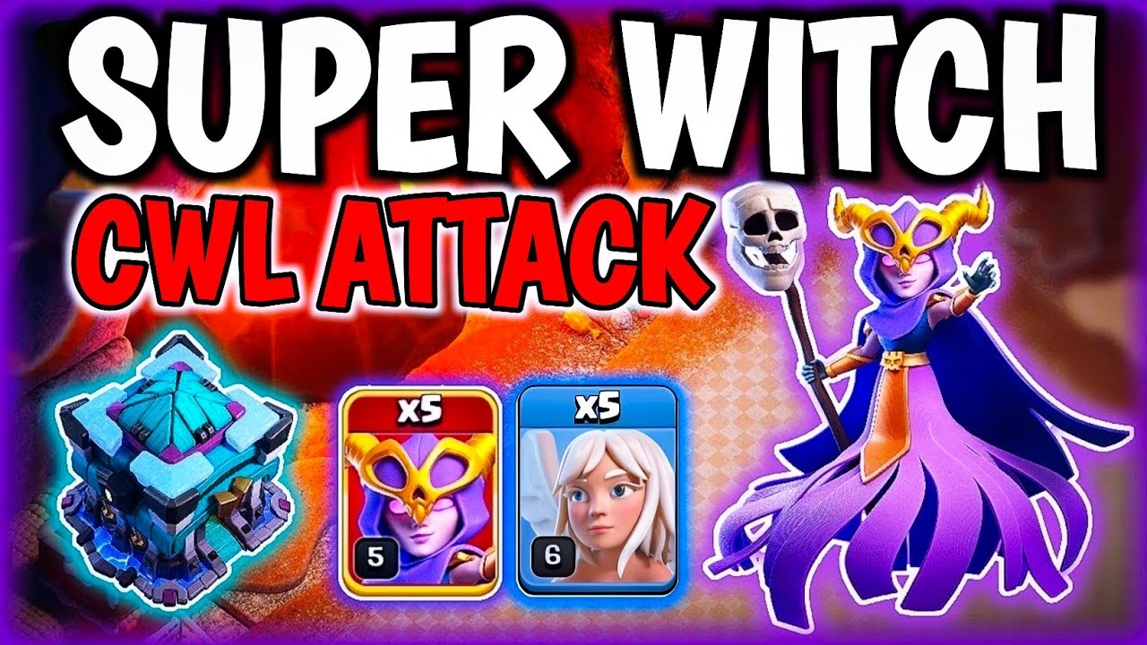 Cwl Attack ! Th13 Super Witch ! Th13 Zap Super Witch ! Th13 Attack Strategy ! Th13 Sui Lalo ! Trend