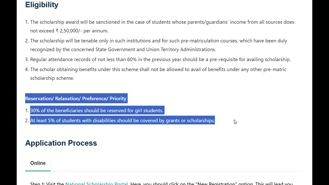 Centrally Sponsored Scheme of Pre matric Scholarship to Other Backward Classes OBC for Studies in In