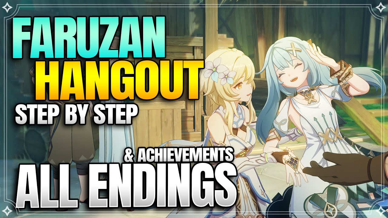 Faruzan Hangout Event All Endings + Achievements! -【Genshin Impact】