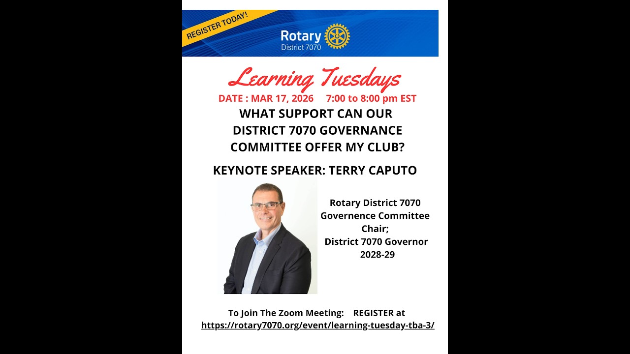 Learning Tuesdays - March 17 / 26 - What Support Can the Governance Committee Offer Your club