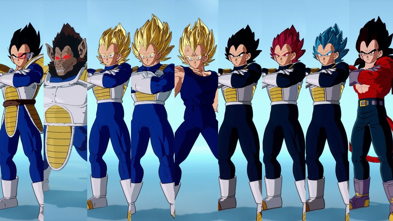 Dragon Ball Sparking Zero - All Vegeta Complete Moveset