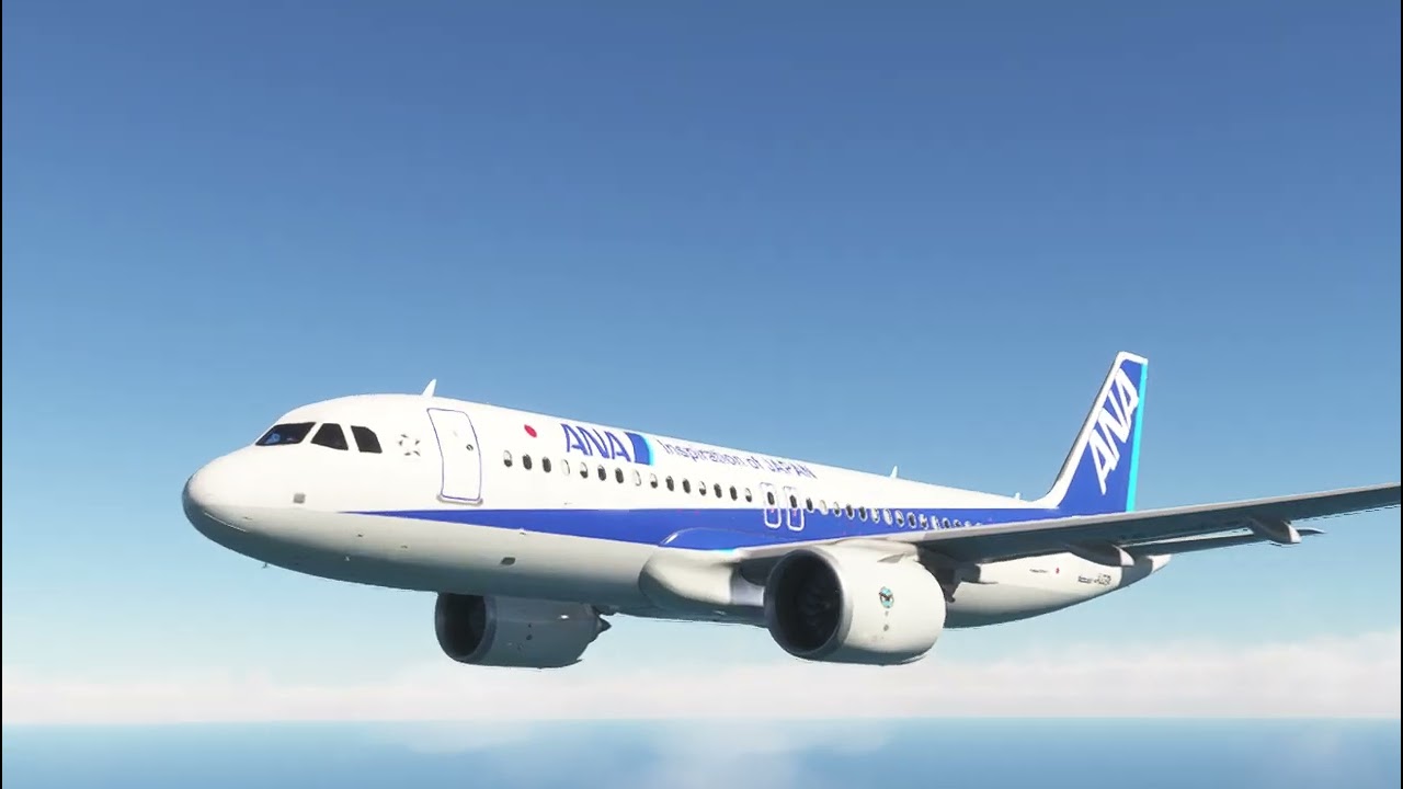 Landing to Haneda with Strong Head wind ANA A320neo