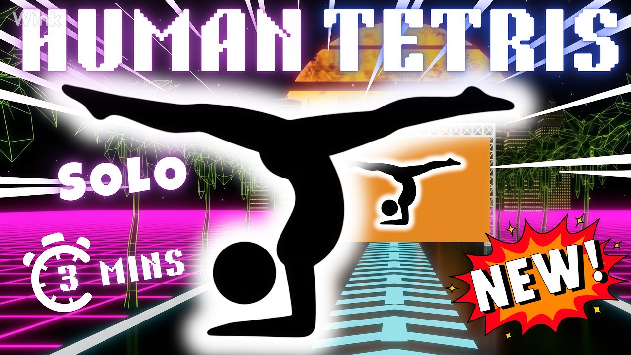 Human Tetris Solo Escape | Can You Clear This Level? 🧩