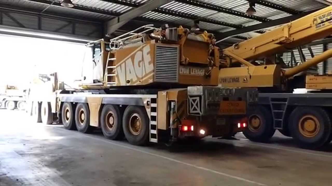 Liebherr LTM1350-6.1 & Grove GMK6400 LYON LEVAGE (Lyon - France)