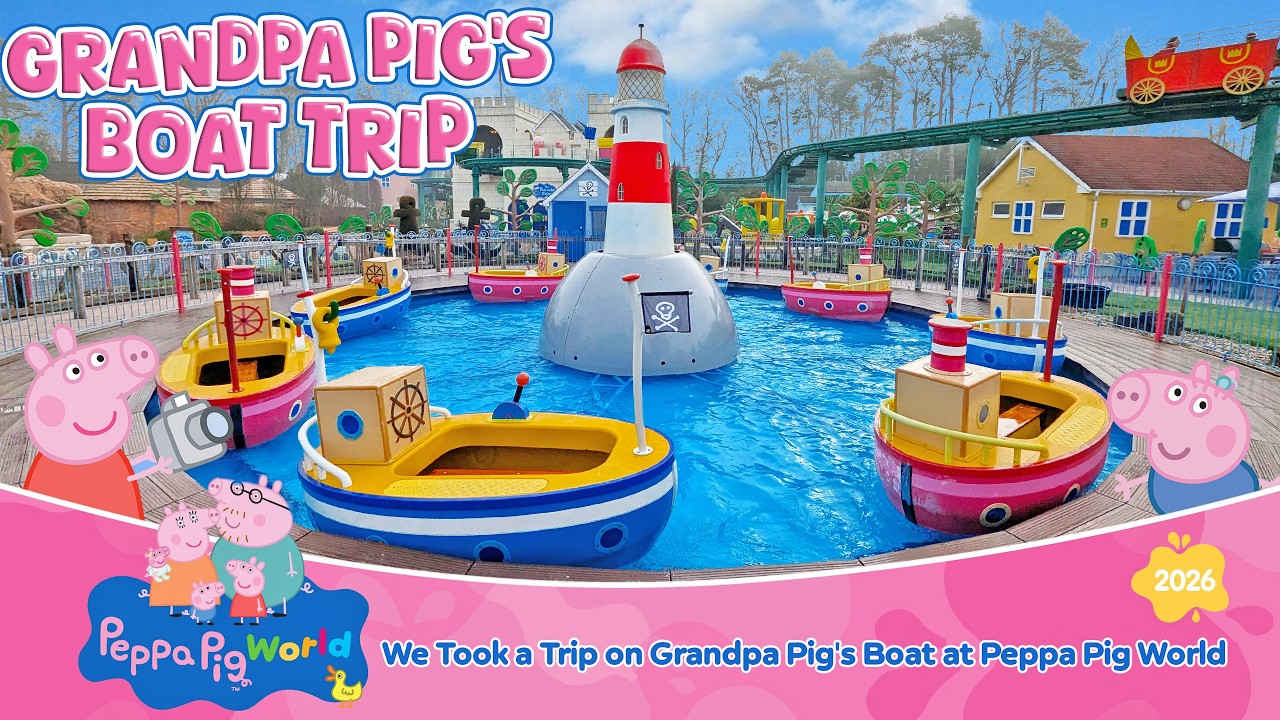 Set Sail on Grandpa Pig’s Boat in Peppa Pig World at Paultons Park (Feb 2026) [4K]