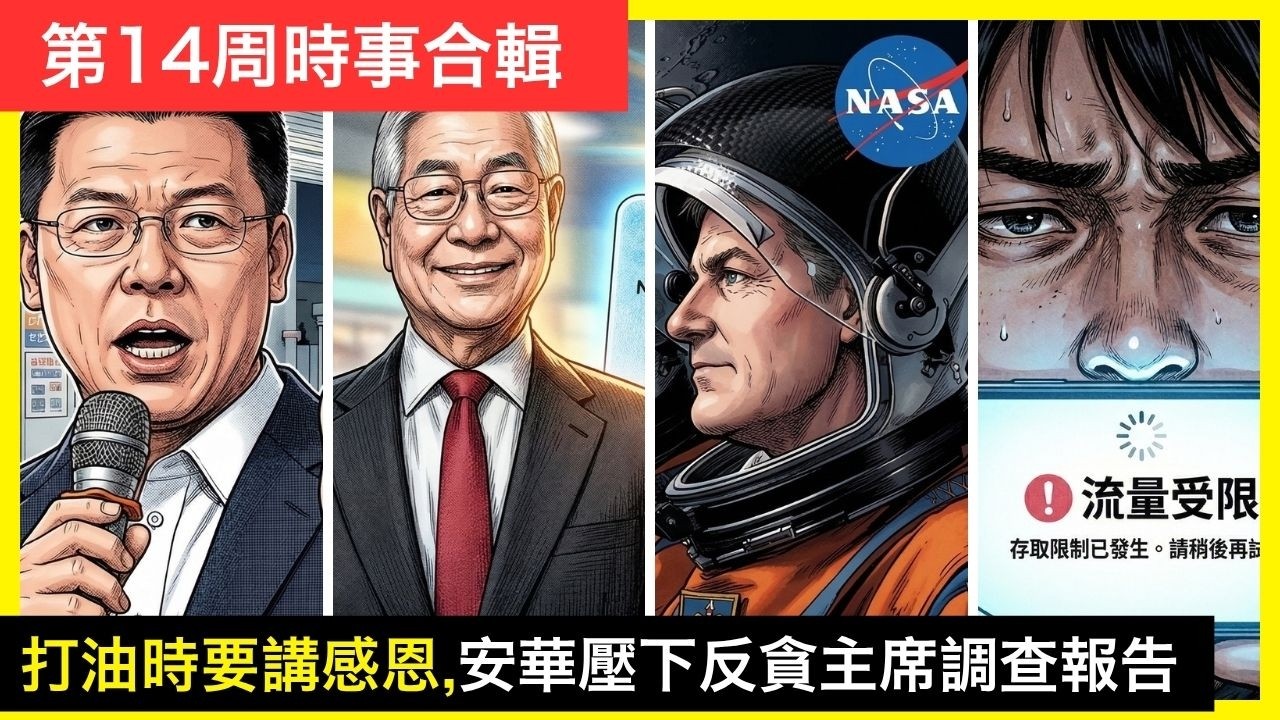 第14週時事合輯-添油時要說感恩，人類54年重訪月球，大馬卡裡面100塊的內幕 2026 | 李偉康