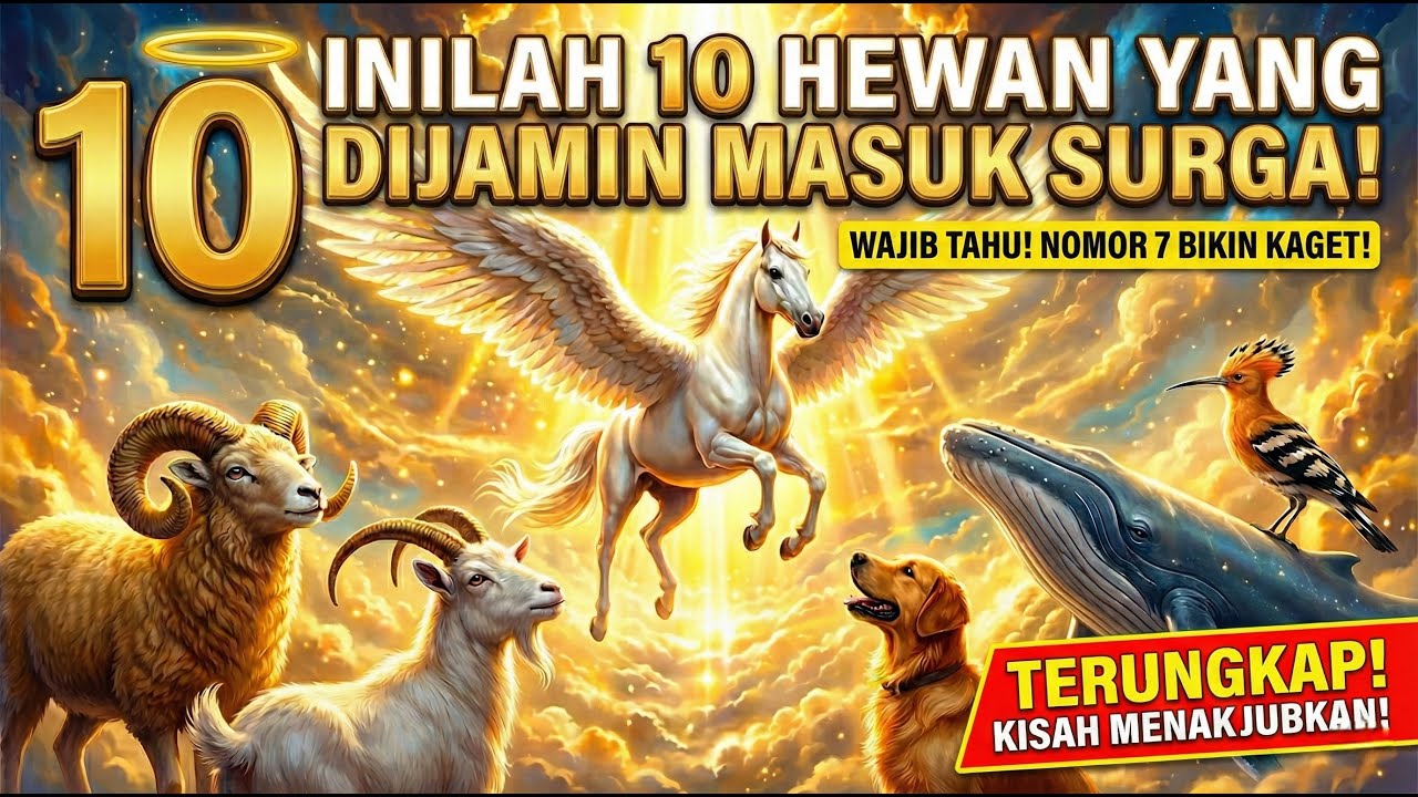 “TERUNGKAP!! 10 Hewan yang Allah Muliakan Hingga Masuk Surga!”