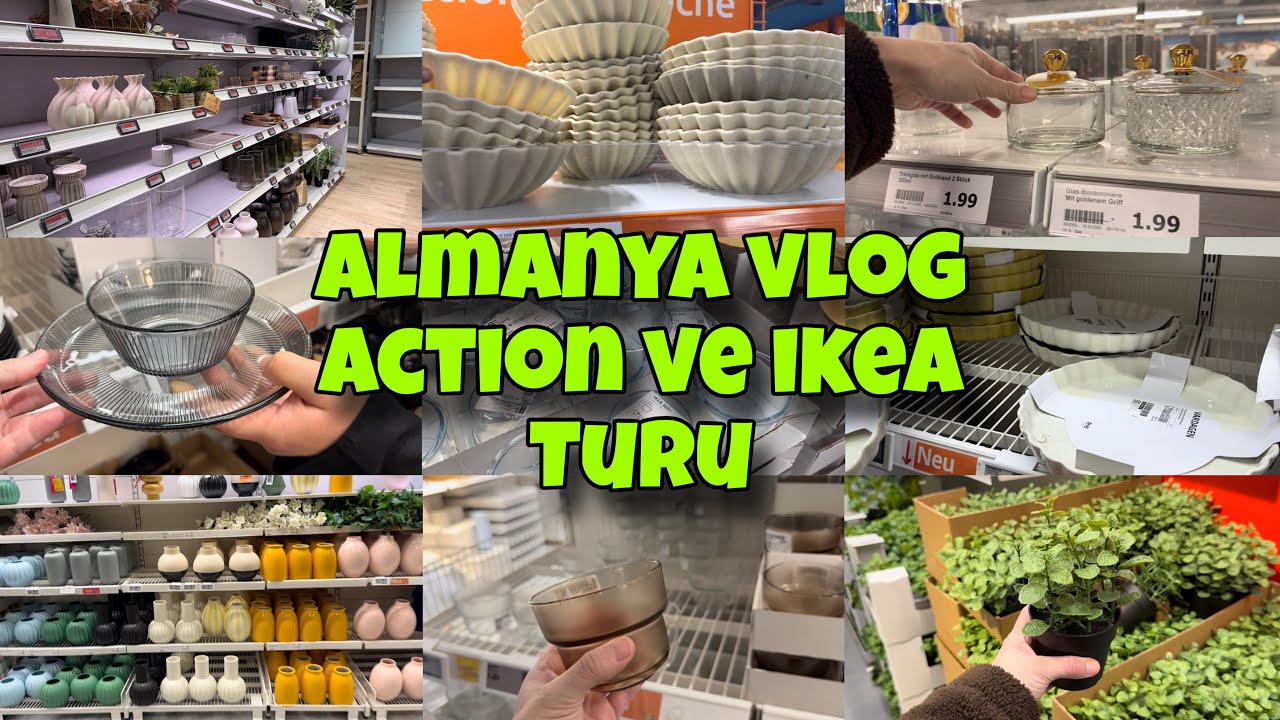 Almanyada Action ve İkea Turu | İkea Alışverişim | Almanya Vlog | Almanyada Fiyatlar Nasıl? | Rutin