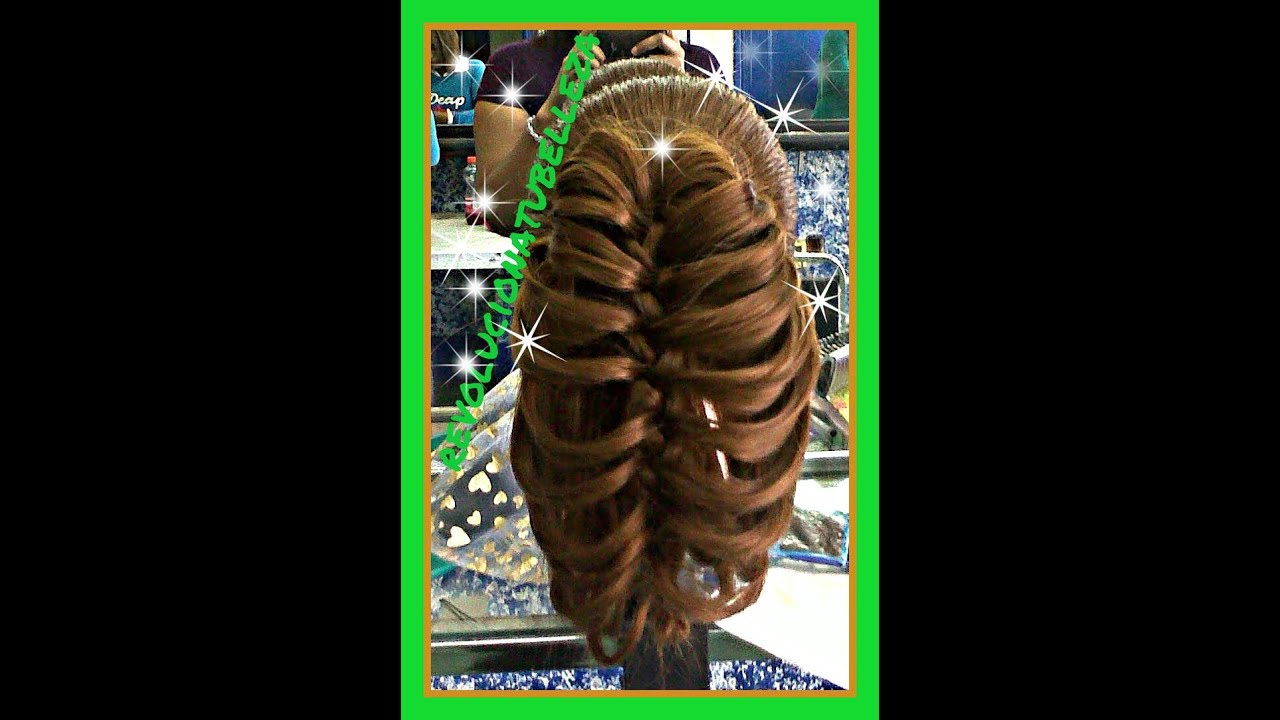Peinado: Trenza de pluma o trenza esqueleto.