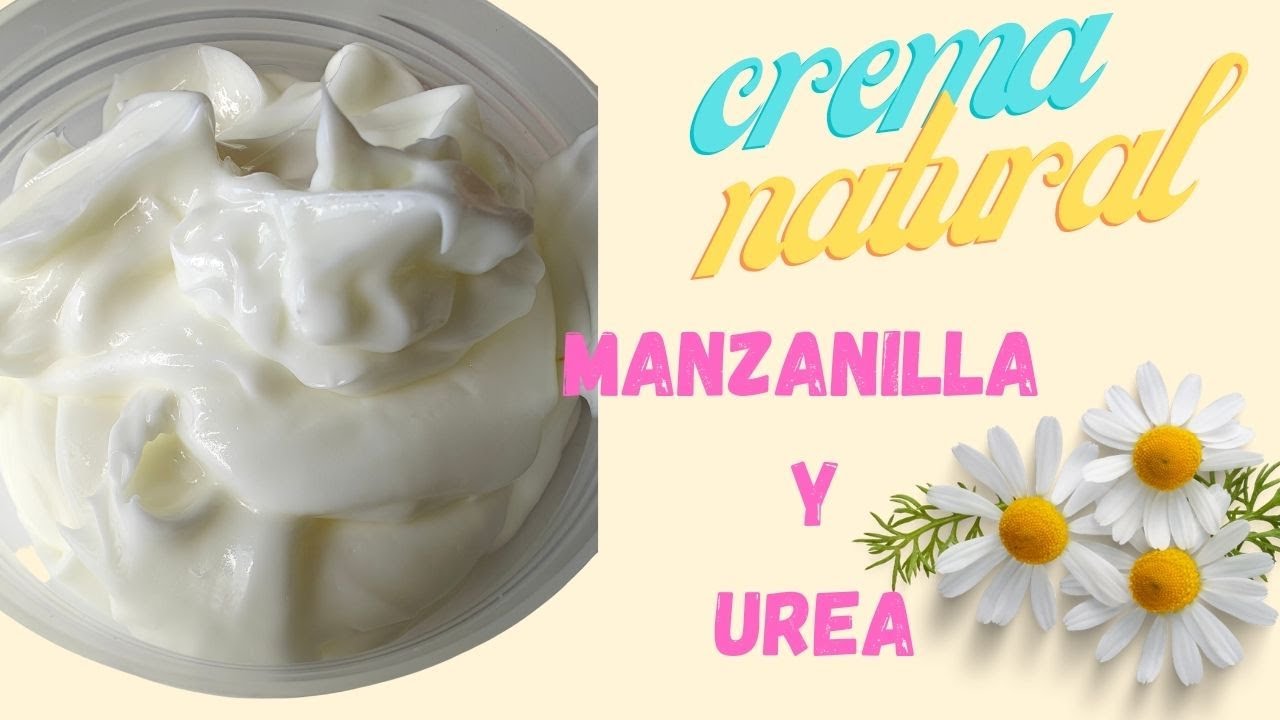 HIDRATA  LIGERA SUAVE Y NATURAL MANZANILLA Y UREA. Cosmética Natural Casera.