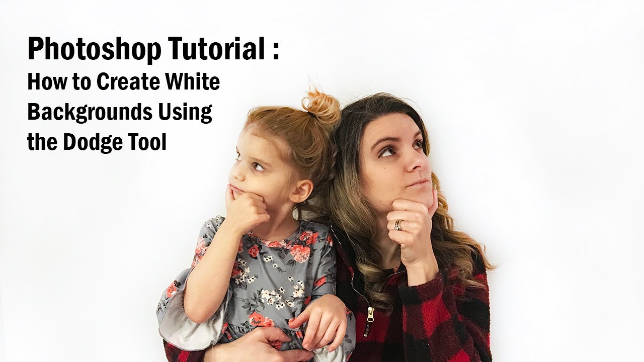 Photoshop Tutorial | Making Backgrounds White Using the Dodge Tool | For Memory Keepers