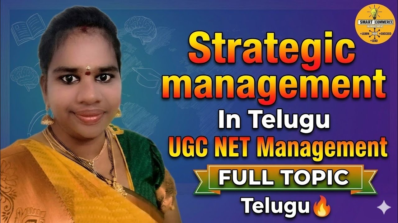 Strategic Management Concept & Process | Easy Telugu Explanation | UGC NET Management2️⃣