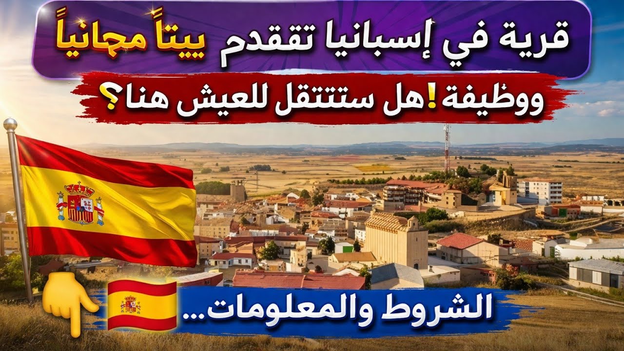 قرية في إسبانيا تقدم بيتاً مجانياً ووظيفة! هل ستنتقل للعيش هنا؟ 🇪🇸اجي تعرف جميع المعلومات والشروط