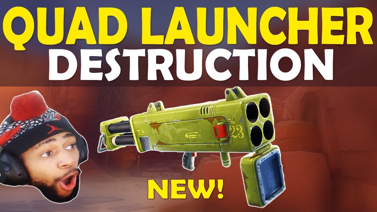 QUAD LAUNCHER DESTRUCTION | FATAL FIELDS FRAGGING | HIGH KILL FUNNY GAME - (Fortnite Battle Royale)