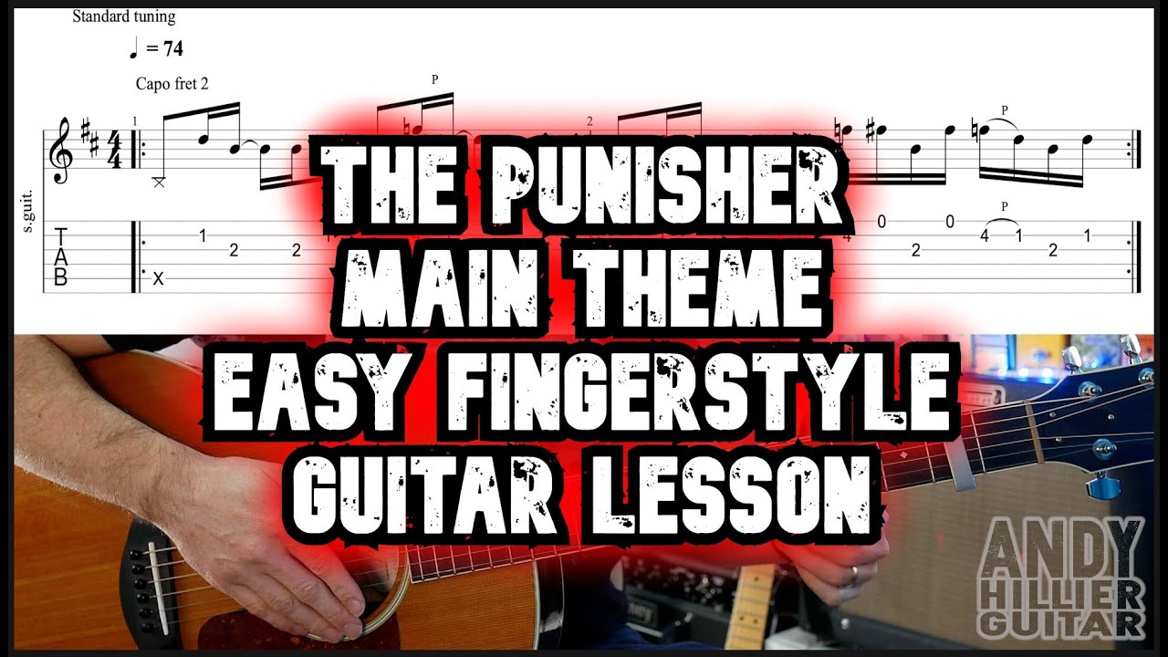 The Punisher Easy Fingerstyle Guitar Lesson