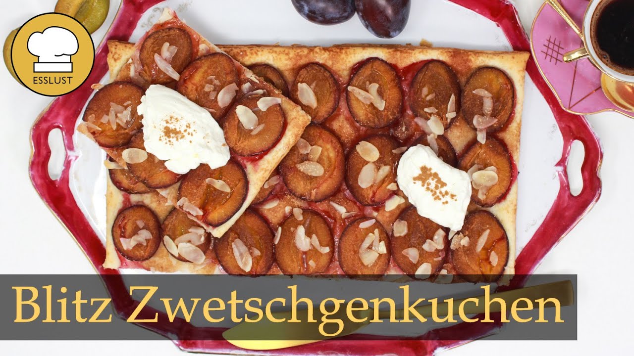 Der SCHNELLSTE Zwetschgenkuchen der WELT mit nur 5 Zutaten